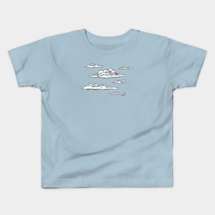 Peaceful Clouds with a touch of grey Kids T-Shirt